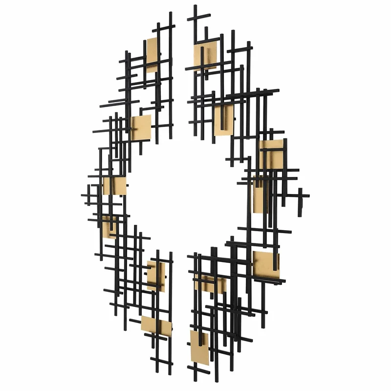 Reflection Metal Grid Wall Decor - Set of 2
