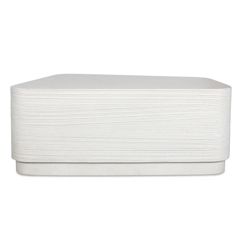 Saltwater Concrete Coffee Table in White