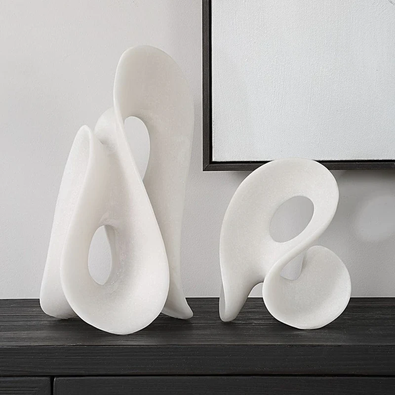 Silent Wave Sculptures Set of 2