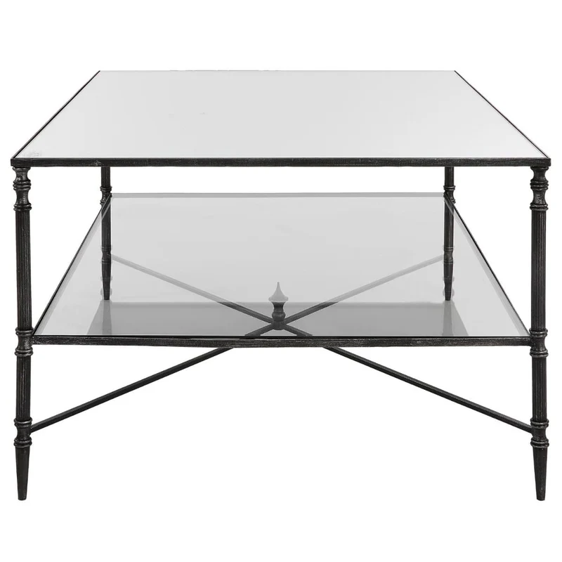 Henzler Mirrored Steel Coffee Table