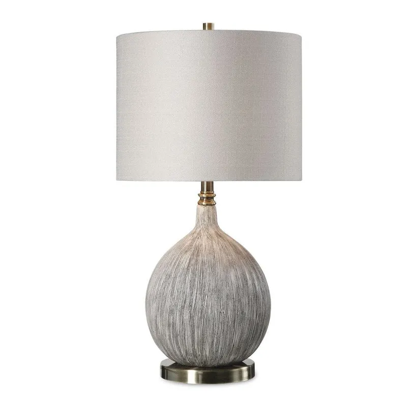 Hedera Textured Ivory Table Lamp