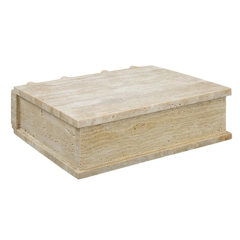 Novel Box in Travertine Small