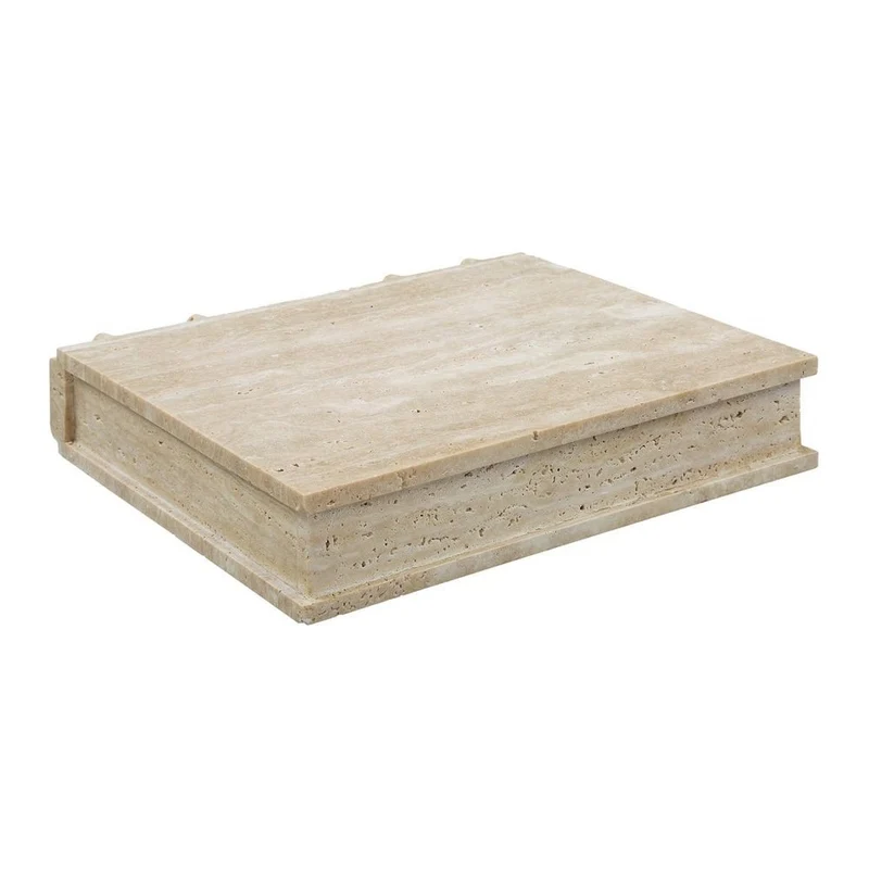Novel Box in Travertine Large