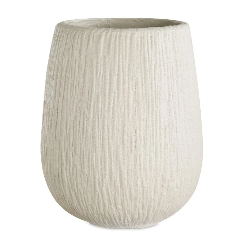 Rustic Ridge Off-White Outdoor Planter