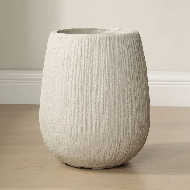 Rustic Ridge Off-White Outdoor Planter