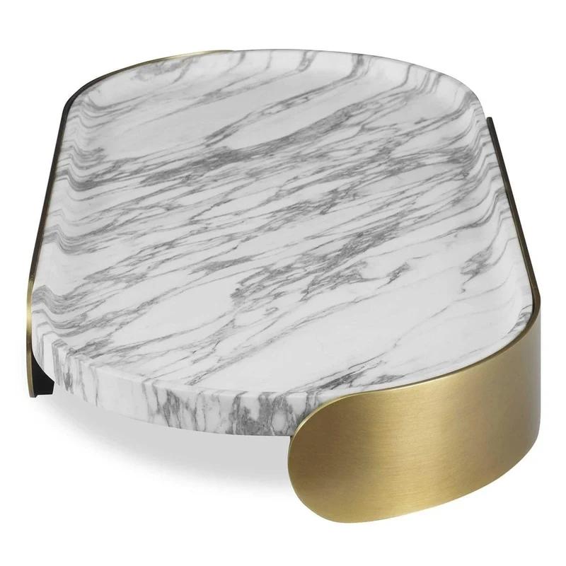 Lozenge Tray - Arabescato Marble