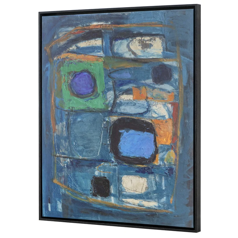 Night Life Framed Canvas