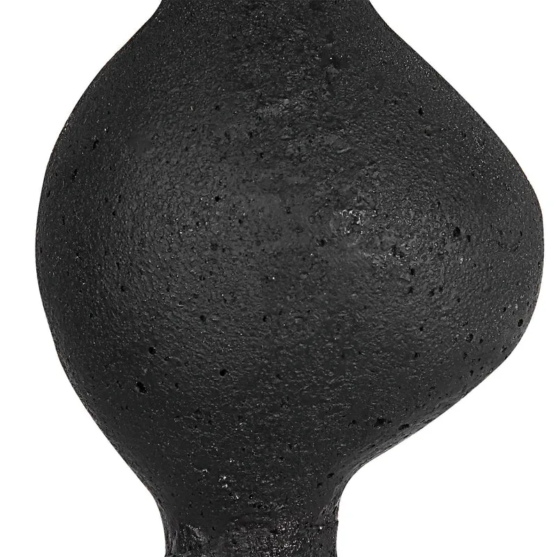 Koa Black Marble Sculptures, S/2