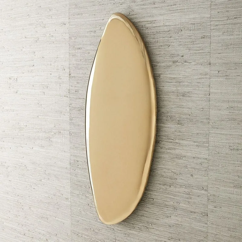 Jelly Bean Wall Sculpture Large in Gold