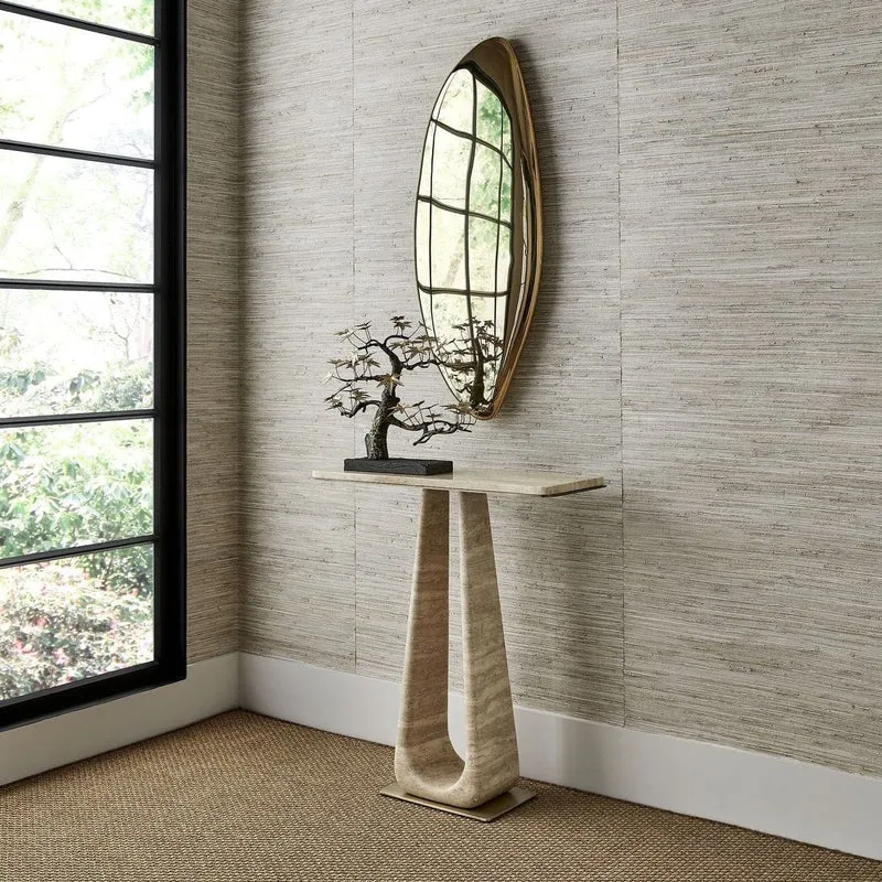 Jelly Bean Wall Sculpture Large in Gold
