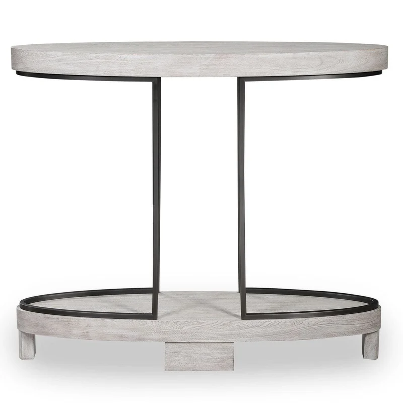 Ovoid Console Table - Scrubbed Elm