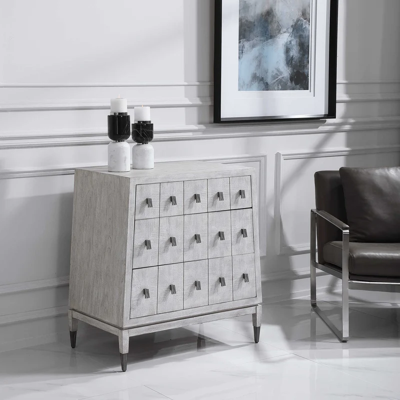Pyramid Chest - Scrubbed Elm