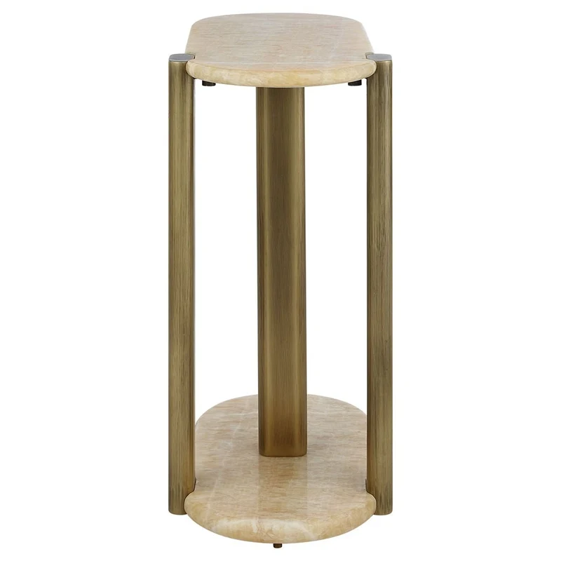 Rounded Cantilever Accent Table