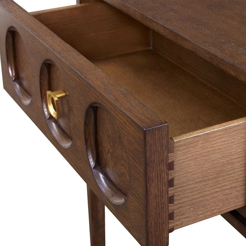 Roundabout Side Table in Cocoa Brown