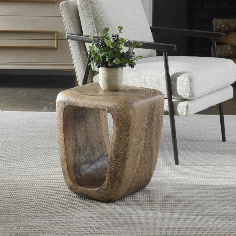 Loophole Side Table in Bleached Wash