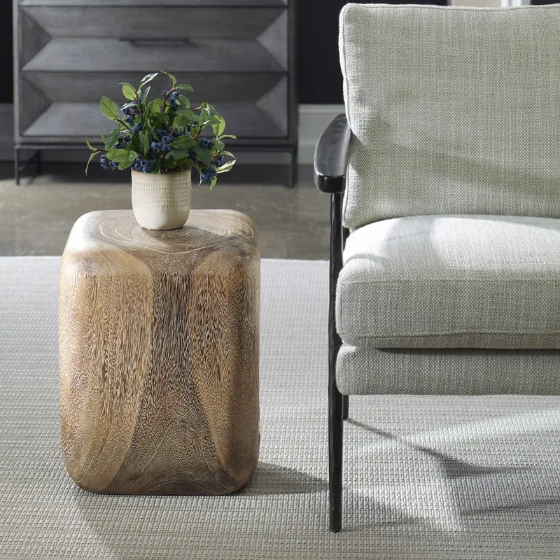 Loophole Side Table in Bleached Wash