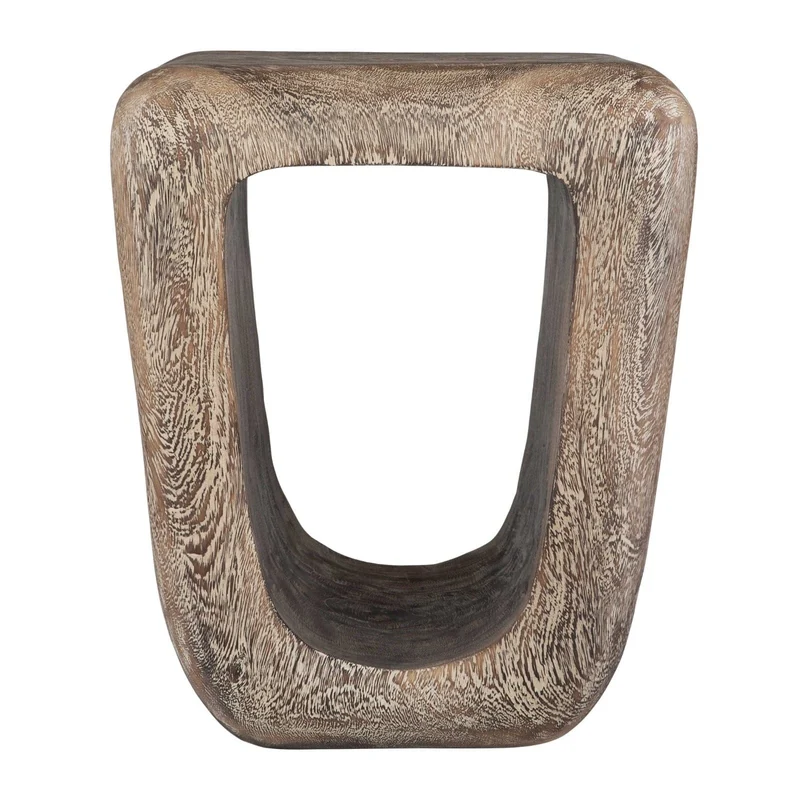 Loophole Side Table in Bleached Wash