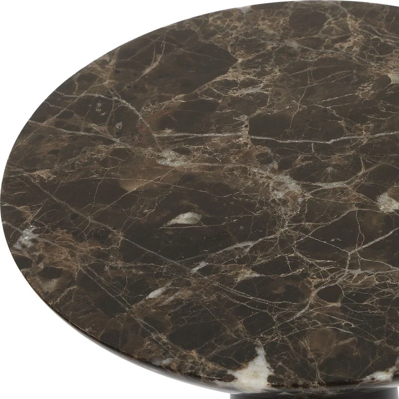 Hastings Accent Table in Brown Marble
