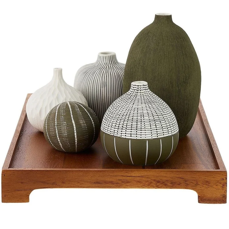 Nestling Vases in Forest - Set of 5