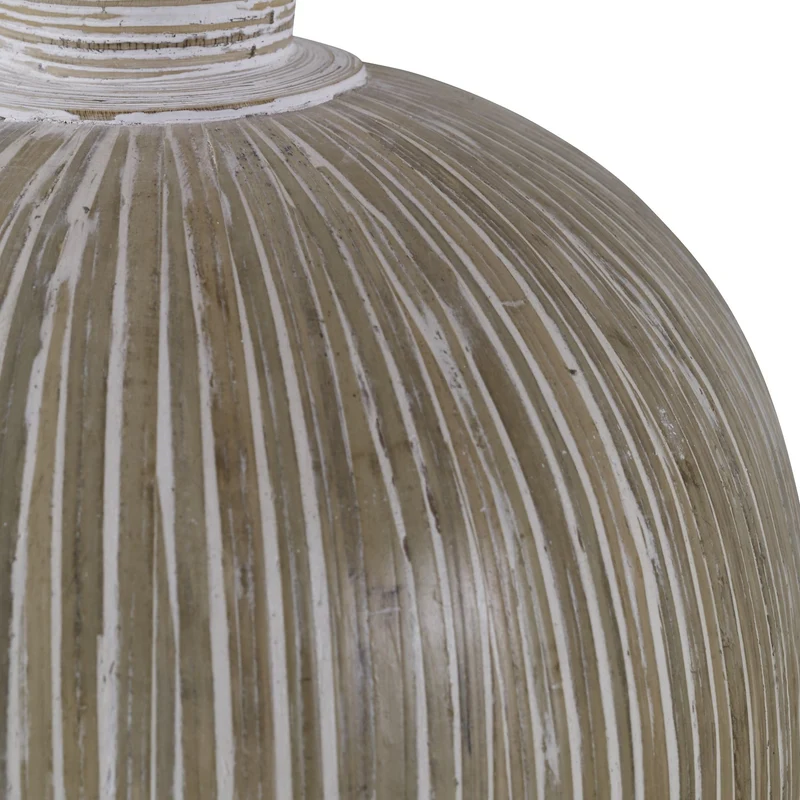 Islander White Washed Vases, S/2