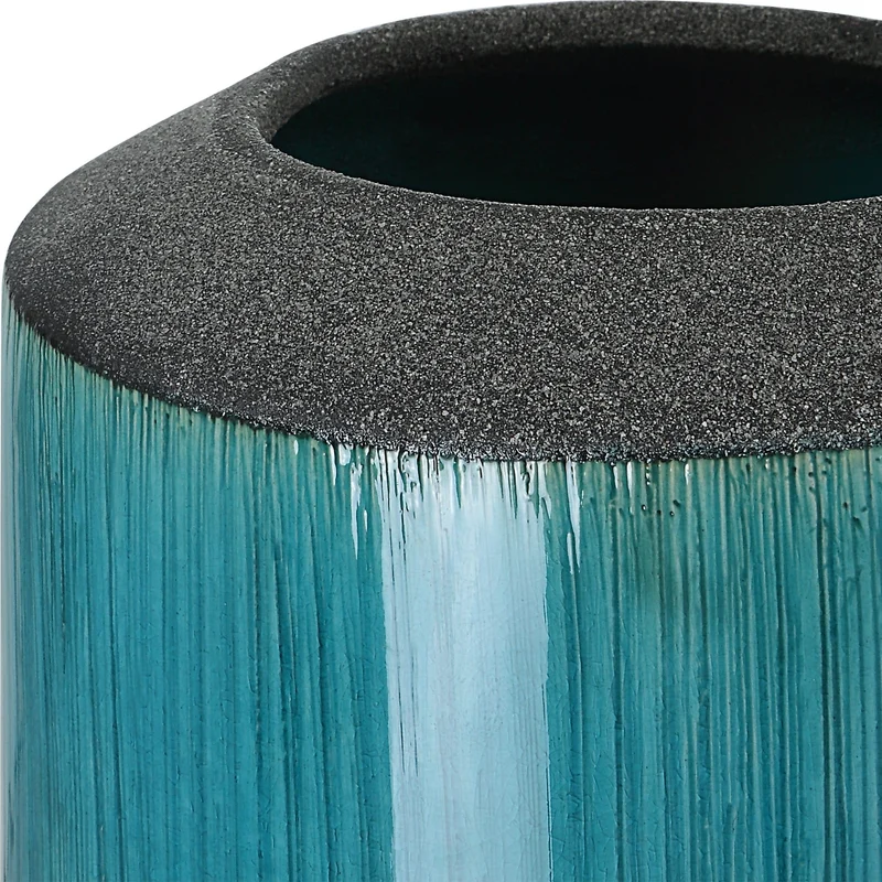 Maui Aqua Blue Vases, S/2
