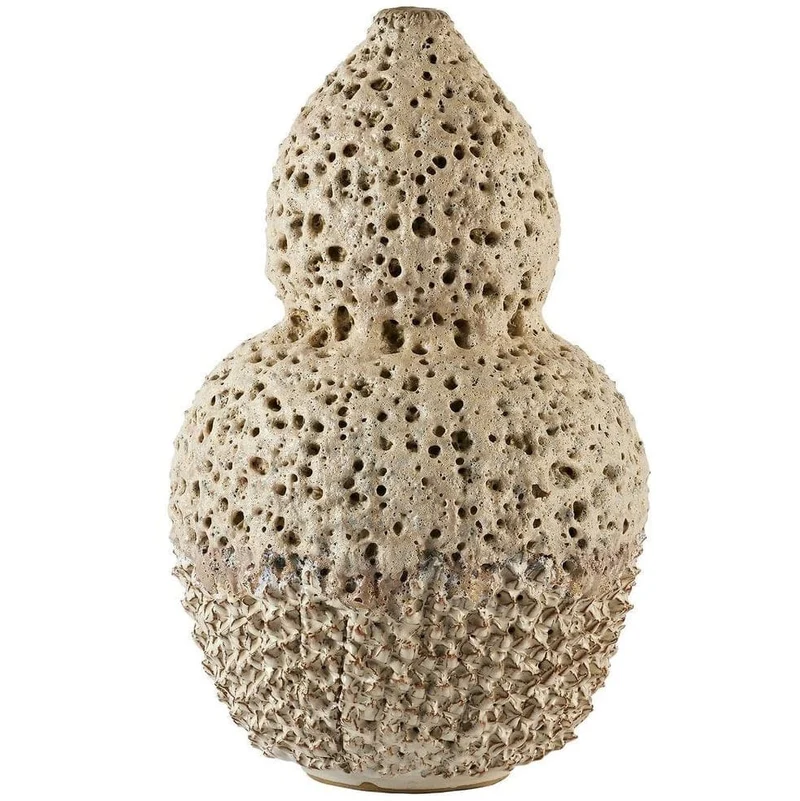 Out of my Gourd Vase in Off-White - Large