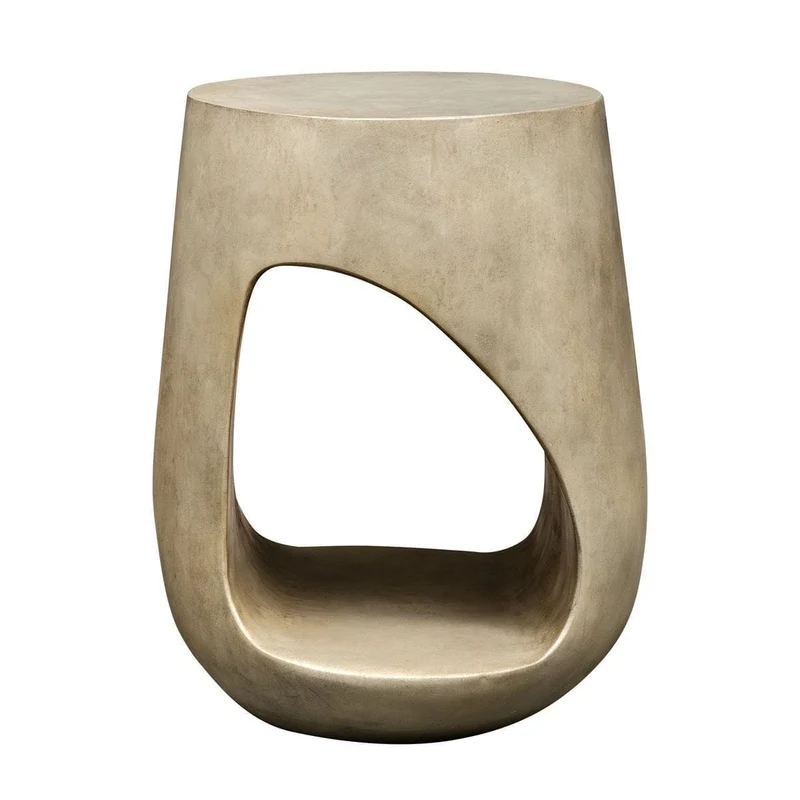 Lithos Indoor/Outdoor Accent Table in Grey