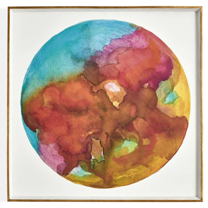 Outer World Garnet Framed Canvas