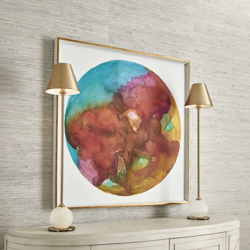 Outer World Garnet Framed Canvas