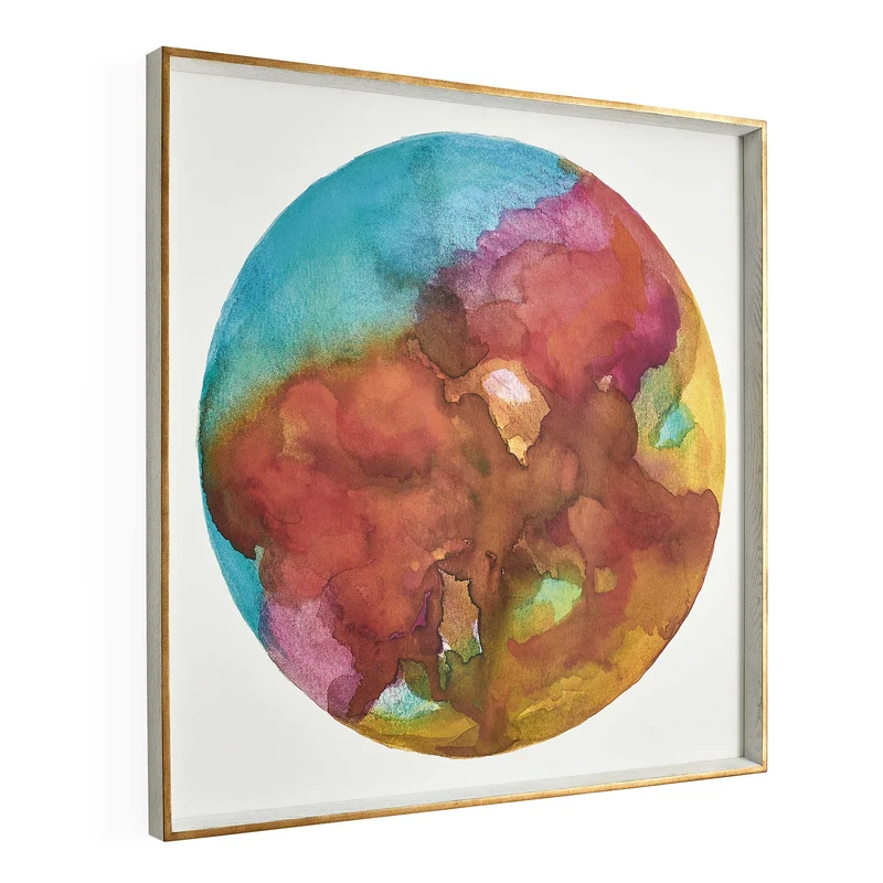 Outer World Garnet Framed Canvas