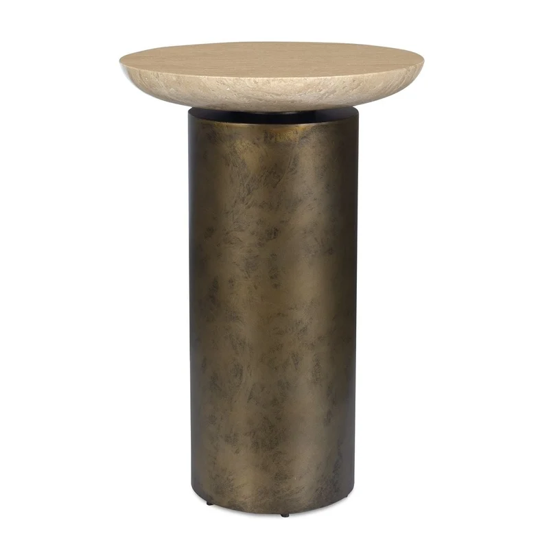 Oslo Brass Outdoor Accent Table