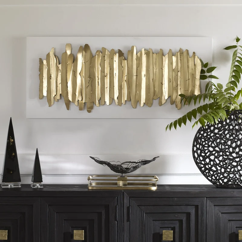 Lev White Metal Wall Decor