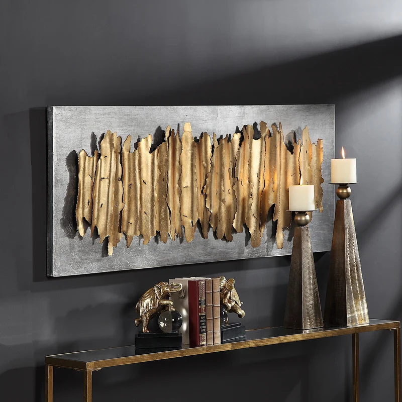 Lev Gold Metal Wall Decor