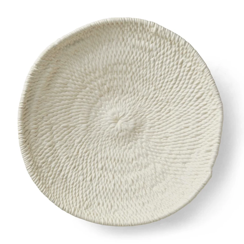Legacy Basket Wall-Mounted Ceramic Bowl in White