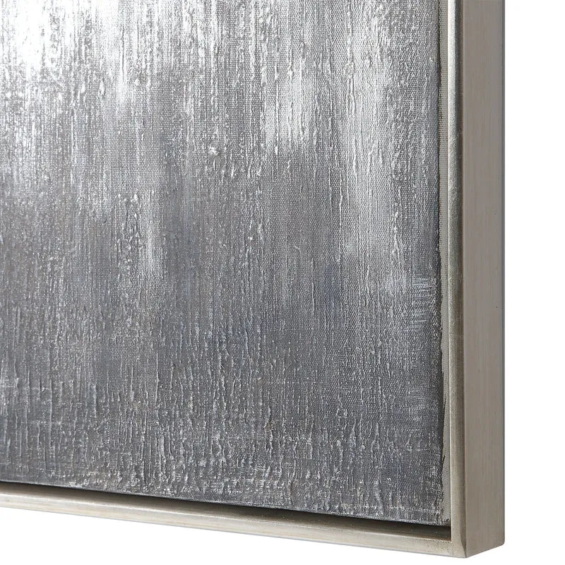 Gray Showers Hand Painted Canvases, Set/3