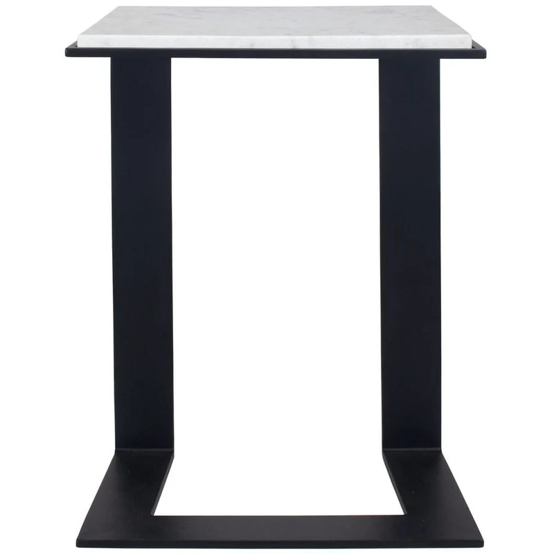 Kenora Accent Table in White Marble