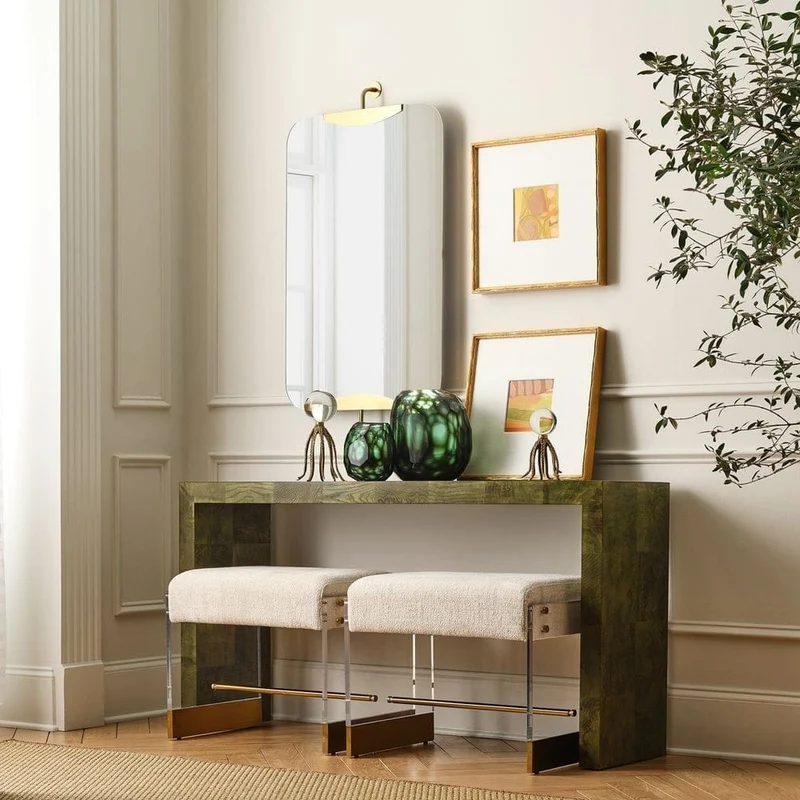Ingrain Console Table in Olive