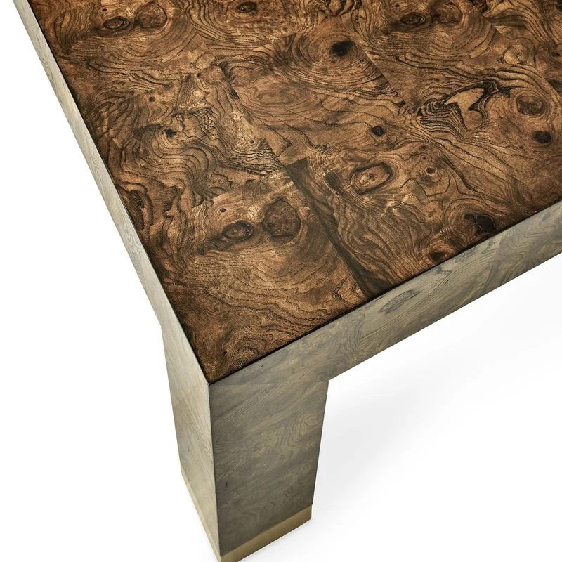 Ingrain Coffee Table in Cocoa Brown