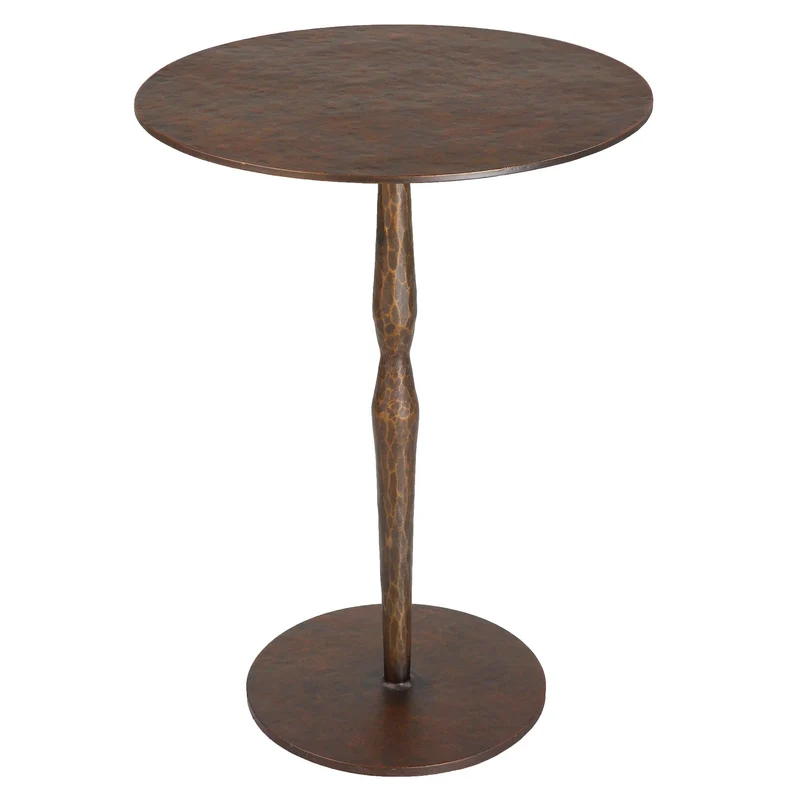 Industria Copper Bronze Accent Table