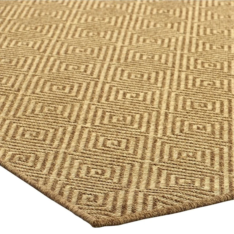 Maize Diamond Rug in Burnt Umber - 335 x 427cm