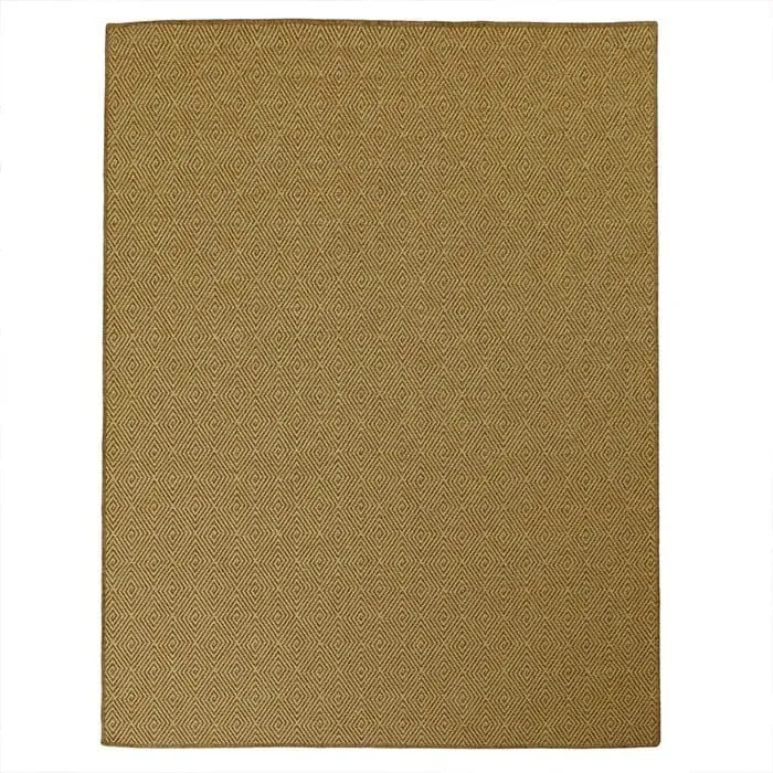 Maize Diamond Rug in Burnt Umber - 274 x 366cm