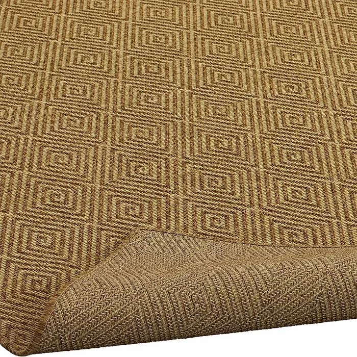 Maize Diamond Rug in Burnt Umber - 274 x 366cm