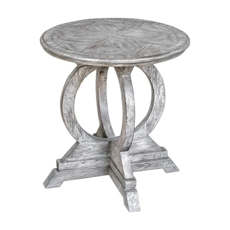 Maiva White Side Table