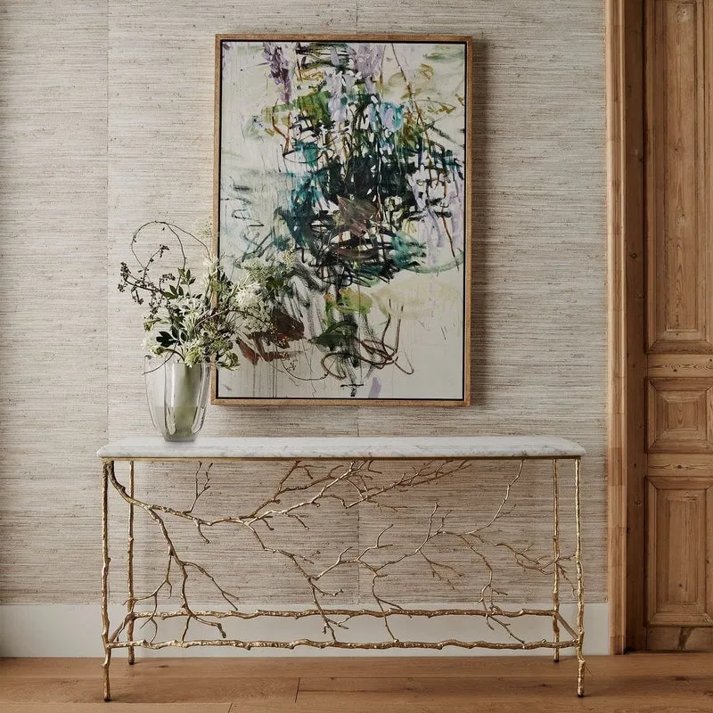 Golden Chestnut Console Table
