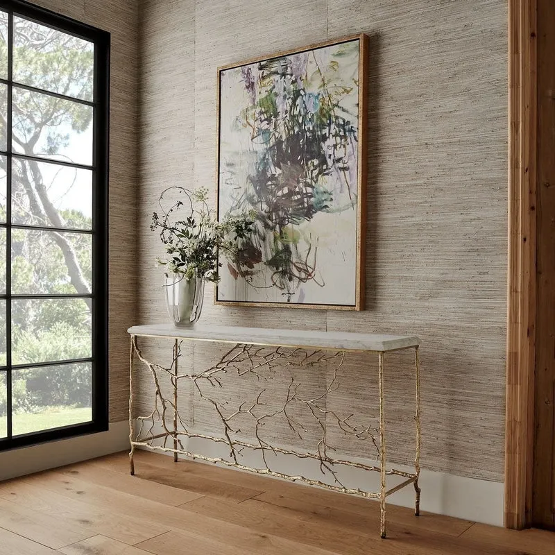 Golden Chestnut Console Table