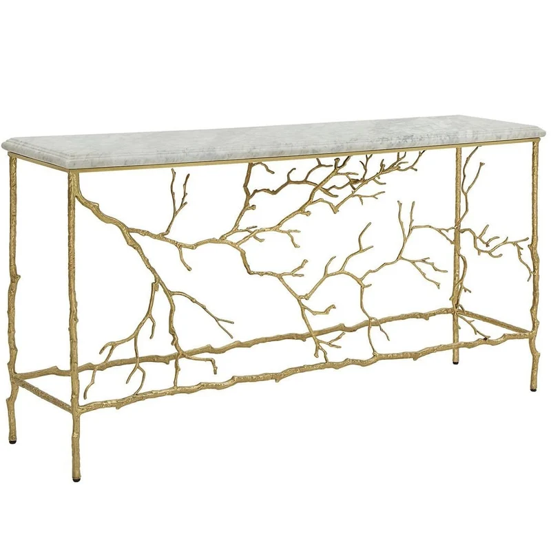 Golden Chestnut Console Table
