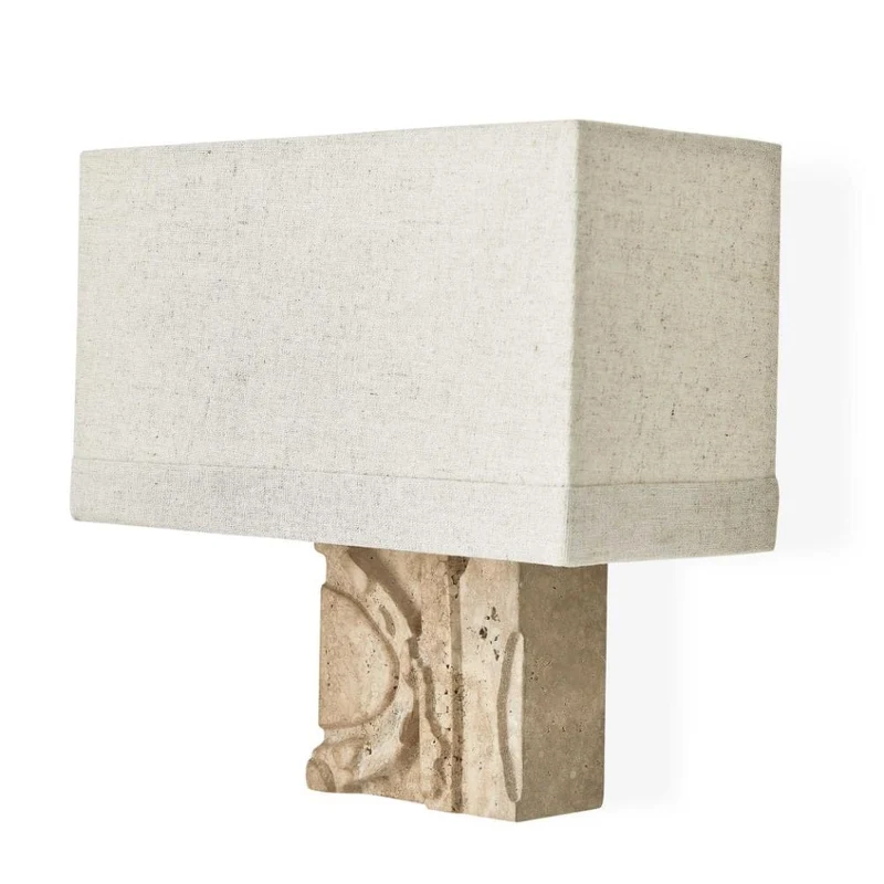 Icon Neutral Travertine Wall Light