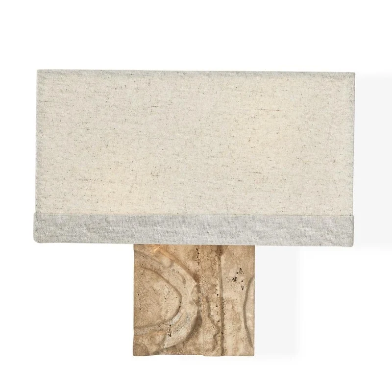 Icon Neutral Travertine Wall Light