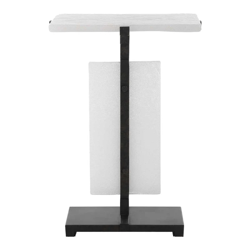 Elements Bubble Glass Accent Table
