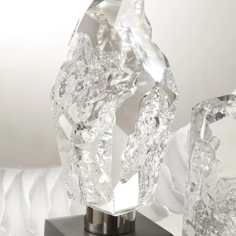 Crystal Peak Sculptures Set of 2